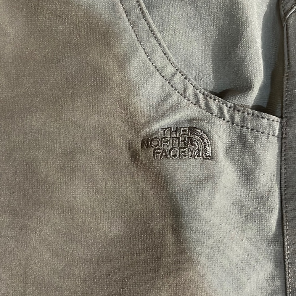 Womens north face shorts. Dark gray. Casual, comfy fit. Size 10. 100% polyester